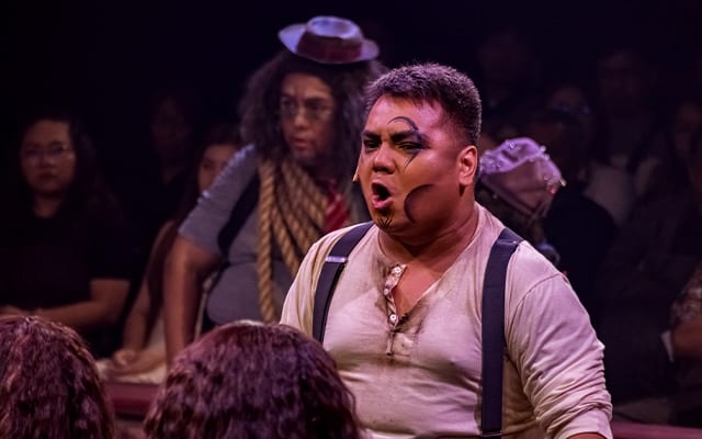 Marvin Ong as Jake in Sideshow. Photo Courtesy of The Sandbox Collective.